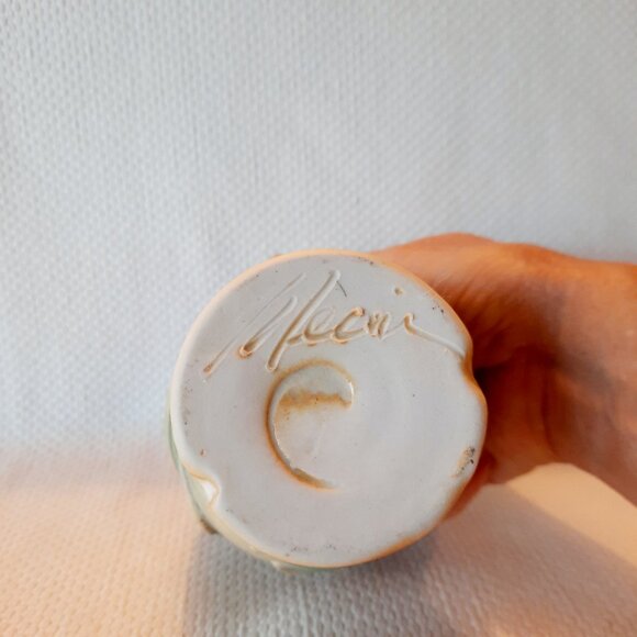 Unique Art Pottery Vase or Cup, 4 1/8" T - Picture 6 of 8